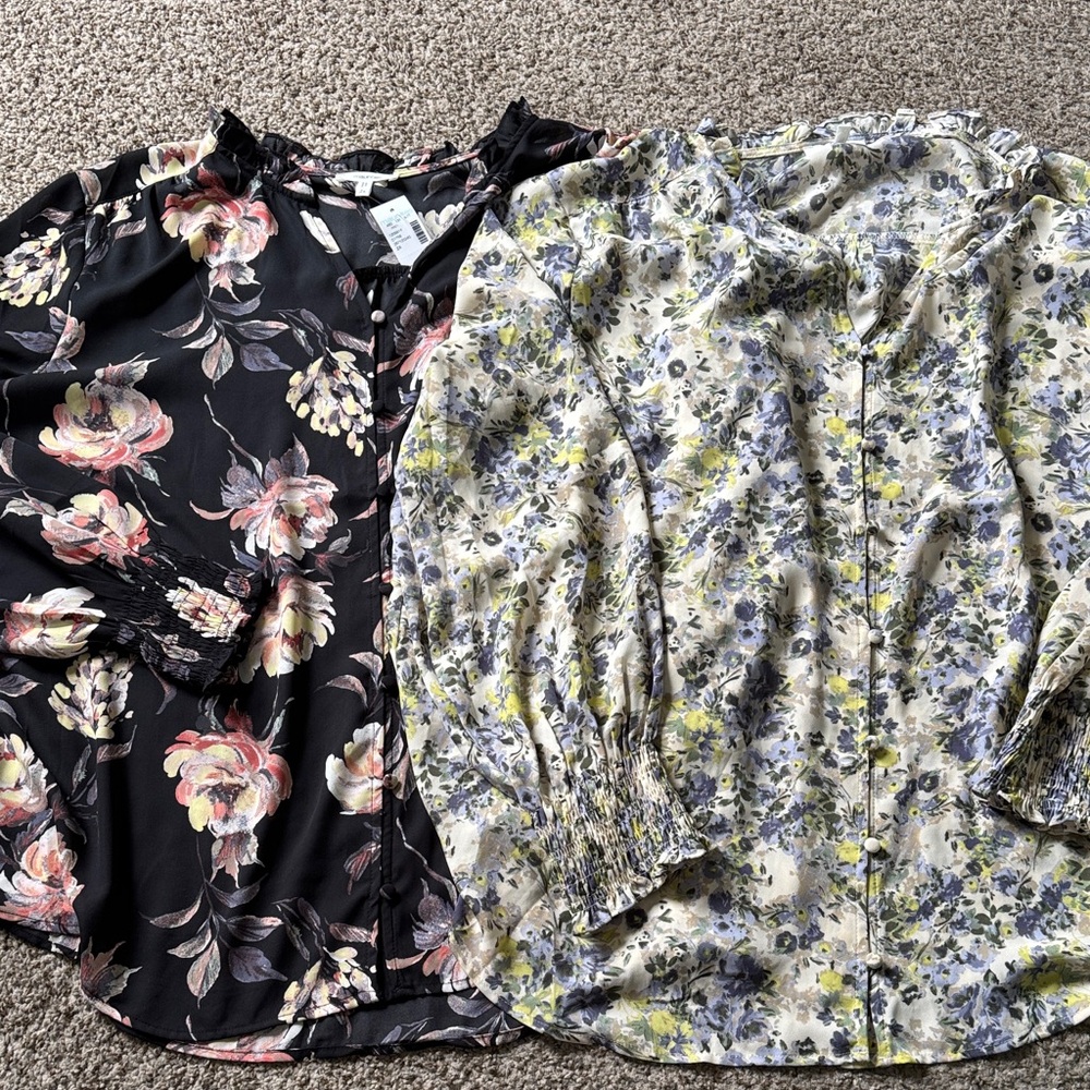 Maurices plus size long sleeve blouses/EUC & NWT